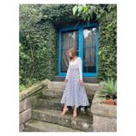 Kayako Abe Instagram - ♪ 撮影してきた💛 たのしかったなぁ！ 衣装 ⭐️White tops、ストライプskirt @jenne_official ⭐️green one-piece @geera_official accessory @0705suerte shoes @kanematsu_official