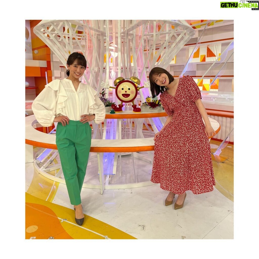 Kayako Abe Instagram - ♪ みおさんと🤍 衣装の色が緑と赤で クリスマスカラーみたいでした🎄 photo by @riki_okawa ✨ （衣装は提供して頂いたものです）