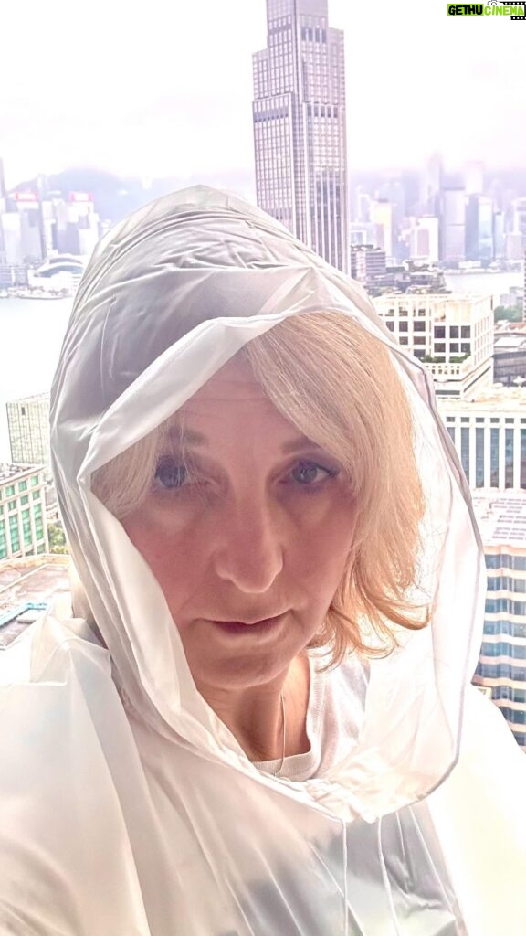 Kaye Adams Instagram - So long , Hong Kong. We’ve loved every minute of your crazy energy, fabulous food and warm hospitality. Maybe not so much the rain which gave me Weetabix hair but this was the only window before eldest child launches into the world of work. If @raceacrosstheworld are looking for a new competitor , I highly recommend her . Without her, I’d never have made it out of the hotel lobby far less across every inch of Hong Kong . Highly recommend Hotel Icon #notanad