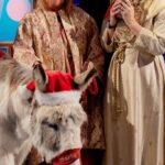 Kaye Adams Instagram - The Loose Women nativity featuring Virgin Judi, and three wisewomen, Kaye, Linda and Jane plus special guest, Charlie the donkey 🫏 #loosewomen