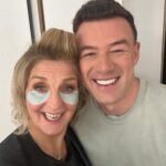 Kaye Adams Instagram - What a time to run into your former dance partner @kaiwidd!! 😂 Can't wait to find out who Kai will be dancing with this year on @bbcstrictly ! Who do you think it's going to be?