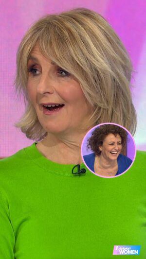 Kaye Adams Instagram - Only a really good friend could get away with saying that 😂

Have you had any karaoke nightmares? 👀

#loosewomen