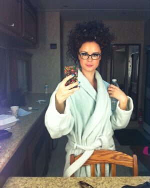 Keegan Connor Tracy Instagram - Blue, when she gets home from work. 
#flashback #onceuponatime #bluefairy #waybackwednesday