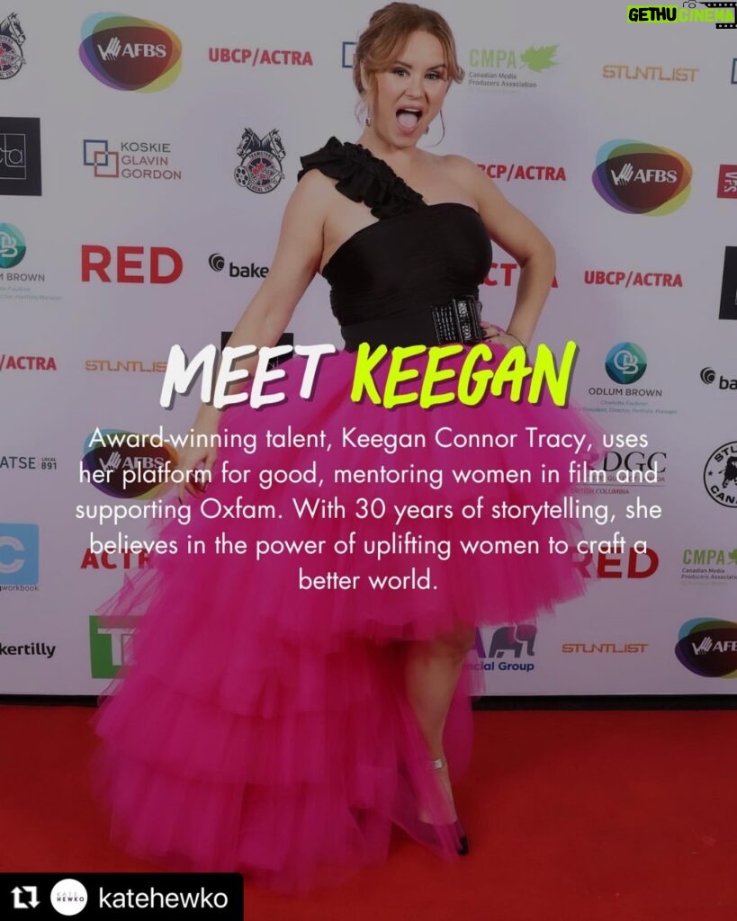 Keegan Connor Tracy Instagram - Honoured to be included with all of these fabulous people by the other fabulous people at @katehewko - I genuinely love their fashion and I felt particularly swank in this pink one! 💖💖💖