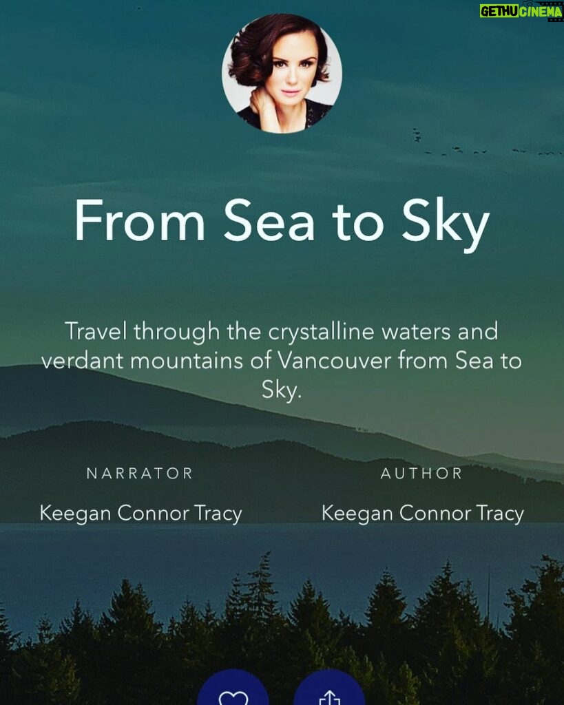 Keegan Connor Tracy Instagram - Well, if you’re having trouble sleeping because of all the doom and gloom news out there, please check out my newest sleep story which just dropped on the @calm app! Obviously it’s close to heart and home - I hope you enjoy it and never get to the end 😴 💤 🛌 #sleepstories #insomnia #calm #calmapp #writer #voiceartist #narration #seatosky #beautifulbc #supernaturalbc @viawesome @destination_vancouver