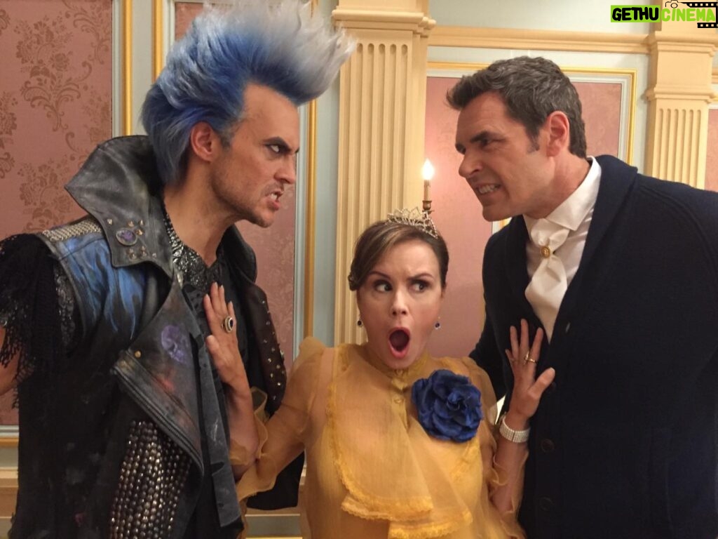 Keegan Connor Tracy Instagram - ‘The pandemic was worse!’ ‘No, the strike was!’ Guys, you’re both right, they both sucked. Now let’s get back to work! (In general) #decendants #belle #hades #beast @mrcheyennejackson @actordanpayne