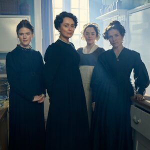 Keeley Hawes Instagram - Very excited to share a first look at Miss Austen, an adaptation of the bestselling novel by Gill Hornby… coming to @bbc in the UK and @masterpiecepbs in the US 🪶 

📸 @robertviglasky 

#Rose Leslie #Patsy Ferran, #Jessica Hynes #Mirren Mack, #Max Irons #Alfred Enoch #Calam Lynch #Liv Hill #Phyllis Logan and #KevinMcNally