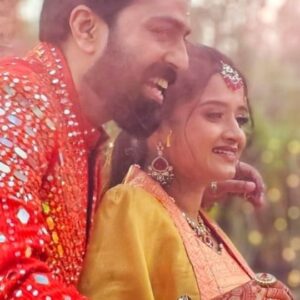 Keerthana Anil Instagram - All about last night.. More to come..G&G Haldi celebration @padmasoorya @gops_gopikaanil #love #happiness #friendship #family