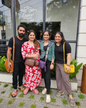 Keerthana Anil Instagram - Wishing our dearest chechi n chettuo a happy and lovely Anniversary ♥️🧿 
Wishing you both love,happiness and peace that last a life time ! 
We love you both so so so soooooooo much ♥️♥️
@shafna.nizam ♥️
@sajinsajin_ ♥️
#happyanniversary #cheersto10yearsoflove #stayblessedforever #togetherforever #friendswhoarefamily #myhappybunch #love #laughter