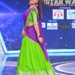 Keerthi Bhat Instagram - Aadiwaram with Starmaa Pariwar every Sunday only on @starmaa Stay tune Beutiful outfit by :@kadhambari_studio #keerthibhat