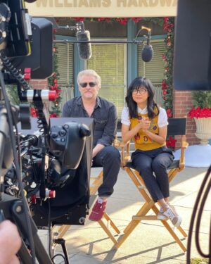 Keiko Agena Instagram - Some shots from today! Hanging with #ToddLowe my TV hubby from #GilmoreGirls. Promos for @up_tv 🌟 The #GilmoreTheMerrier TV binge-a-thon. Coming to you thanksgiving week… 

Make up @makeupbyhendra 
Hair @jayceemnirajd