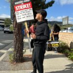 Keiko Agena Instagram - Out at the picket line today at Universal Studio. Wish we could credit the writer that wrote that sign! So many great signs out at the picket line today. @shinkawasaki and I support the writers. Fair Wage. Union Strong. #WGAstrong, #sagaftramember and #1u