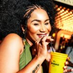 Keke Mphuthi Instagram - Spent my pre-birthday at the @savannacider X @showmaxonline Laugh Africa Comedy Festival Launch in Rosebank where our beautiful Queen @minniedlamini said “YES” to being our roastee … Y’all better be nice to my baby girl otherwise I’m coming for you, Siyavanna South Africa 😌😉 #laughafricacomedyfestival #savannalacf #siyavanna Hair done by: @lillyshair_ Styled:Me