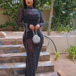 Keke Mphuthi Instagram - Let’s gather here for a moment of silence for my body🕯️🕯️🕯️🕯️…. All I can say is siyabuya bazwalane…. 🖤🖤🖤🖤 Dressed by : @house_of_deevas