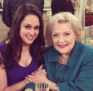 Kelen Coleman Instagram - Betty White. About 6 yrs ago. What a lady. What a talent. Grateful I got to be in her presence briefly. I woulda paid for that experience. What an honor. I never ask for pictures(cause I feel annoying and don’t wanna bother people, but should just get over that cause I look up to so many and want these memories) but with her i just HAD to. And i believe i remember when i asked “would it be ok to take a picture with you”(or something if the sort), she said something like “can I take a picture with YOU…or like I wanna take a picture with YOU. I couldn’t believe how nice she was. And on tape night how she showed up ready to go and knew her stuff. Amazing. #hotincleveland #bettywhite #comedienne #legend #idol #nationaltreasure