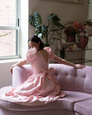 Kelley Heyer Instagram - Playing dress up pt 2!
💫
@gem.search came by my apartment and we talked about my collection of vintage Laura Ashley dresses. 
💫
If you don’t know Gem is an app where you can search for vintage/secondhand clothing and it will compile results from pretty much all online shopping platforms.