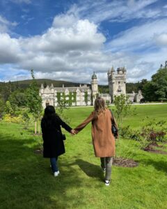 Kelley Jakle Instagram - Scotland pt 1: Moments I treasure with people I love. I am still reeling from our adventure last week!! What an absolute dream to frolic through castles, ride through The Highlands, search for Nessie on Loch Ness, learn traditional dances and eat plant-based versions of traditional dishes, hear performances by beautiful musicians and meet wonderful people. Oh, and visit @thetraitorsus set, of course!!! We are such fans of the show, and getting to see where the magic happens (and meet some of the creatives that MAKE it all happen) was surreal. Thank you @peacock for a trip we’ll never forget!! #peacockpartner