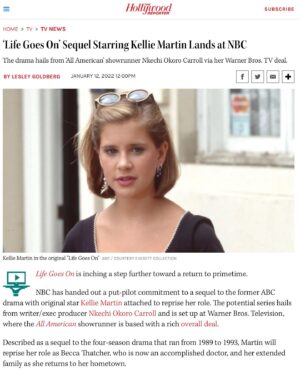 Kellie Martin Instagram - A Life Goes On sequel update! So excited to be working with NBC!