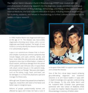 Kellie Martin Instagram - Today is my little sister’s birthday. Heather would be 43. We lost her 23 years ago to an autoimmune disease called lupus. She was misdiagnosed repeatedly which led to needless suffering and a bad outcome. I don’t want anyone to go through that. To honor her life, my husband and I have partnered with the Yale School of Medicine to create the Heather Martin Education Fund in Rheumatology. The fund supports research experiences for students, fellows, and residents in rheumatology at YSM. They are doing exciting work that will make a huge difference to patients. I would be very grateful if you would consider joining us by contributing to this fund in any amount. Link in bio. ❤️
