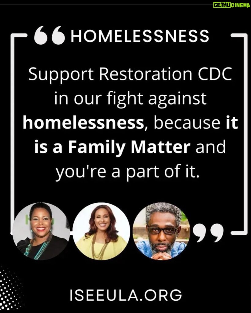 Kellie Shanygne Williams Instagram - Hey Guys! Homelessness across the U.S. the last couple of years has impacted all of our communities. Although we cannot solve the problem at once, we can be a part of its eventual cure. Because we believe homelessness is a family matter, Shawn Harrison @hehates, Thelma Hopkins @telma_hopkins and I are asking you donate Restoration CDC in Los Angeles to help the organization provide weekly showers, meals and medical services for the unsheltered. Please visit iseeula.org to learn more and to make a donation. Nothing is too small. Sharing and liking our post helps too. #family #familymatters #homeless #philanthropy #letsendhomelessnesstogether