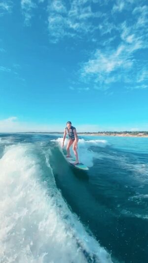 Kelly Noonan Instagram - The journey is the best part. The destination feels euphoric, (and I can’t wait to complete the 360 after three summers trying 😩) but that feeling is fleeting.  And very soon after I master it, I’ll move on to the next challenge. Aaaand, without the effort, the pain, the humility, the laughs, the resilience built, and the fear broken through…the 360 is nothing special. I’ve only wake surfed two short sessions this week on the lake. These 5 attempts were from last night when the conditions were pristine…sun was shining, air was 88 degrees, water was 79 degrees, music was pumping and it was pretty smooth. Even though I didn’t succeed, the trying, the learning, the conditions and the company were what generated some serious joy and inner sunshine ☀️ Journey. Not destination. 🤙🏽 📹: @mr_jake_ireland