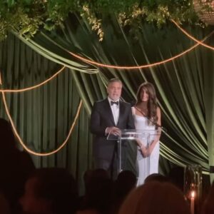 Kelly Noonan Instagram - What an honor to attend and support @clooneyfoundationforjustice “The Albie Awards” last night. It was a powerful and emotional evening recognizing some of the most courageous heroes risking their lives for truth, freedom, justice, liberty and healing in humanitarian efforts all over the world. I left with a heavy heart unable to process all of the suffering and darkness in the world, but also a fire under my ass to do more. Most importantly, I do have renewed hope that the amount of good people in the world performing extraordinary acts of love and kindness far outnumber the bad. THERE IS HOPE BECAUSE OF THE HEROES. Thank you Amal and George for your incredible work 🙏🏽 
.
#TheAlbies #justice #WagingJustice #WagingPeace #syria #iran #ukraine #thailand #drc 
.
hair: @xaviervelasquez
m/u: @a_muse_inspired 
dress: @celine 
.
Last four slides 📸 #repost from @clooneyfoundationforjustice