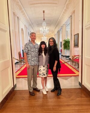 Kelly Hu Instagram - It was such a privilege touring the White House with my brother, neice and some awesome people doing great work for the AANHPI community. 
The quote from John Adams made me choke up a bit. 
Huge thanks to Brian Pang: @bpanger33 for making it happen!

@sheena.yap.chan
@kimchva
@suzychoi
@theinclusioninitiativellc
@fredfaylona
@hu_glenn