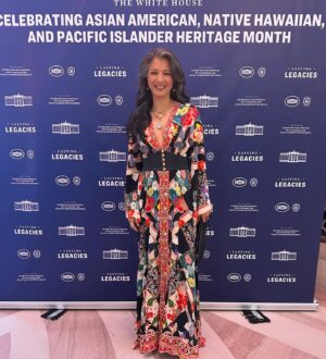 Kelly Hu Instagram - 1) Honored to be chosen to do a panel representing Asian American Native Hawaiian and Pacific Islanders in Entertainment this week in DC. 
2) So proud of neice, Nikki who is beautifully representing Hawaii in her orange vintage mu’u
3) American Idol winner, Iam Tongi from Hawaii
4) The beautiful Tamlyn Tomita