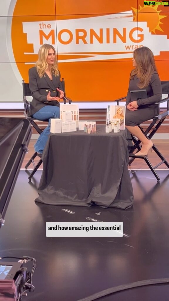 Kelly Kruger Instagram - I had so much fun filming for @cbstv The Morning Wrap today! Early wake up call with @jamiemakeup & @emilywetzelsmith who did my glam. As much as I love doing my own hair and makeup there’s nothing like getting it done. Then headed to the studio where I met my publicist and we headed to set. It’s a live segment but I feel like I’m so used to Lives on social media it didn’t really feel any different. @kalynaastrinos was the warmest sweetest gem of a human. We talked about how I got into essential oils and why I launched the line. Let me know if you want me to post the full video on here or you can watch on @cbstv on demand @paramountplus or YouTube Are you a fan of essential oils? Have you tried @madisoncharlesoils yet? Do you have questions about them if not? I have to say, the success of this company is because of YOU and YOU alone. We have never done any marketing other than to you guys on this page so I just want to take a minute to say THANK YOU! I love you guys ❤️ #bts #behindthescenes #entrepreneur #smallbusiness #smallbusinessowner