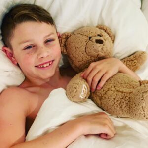 Kelly Preston Instagram - My sweetest boy lovin’ up a friend’s teddy 💕