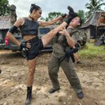 Kelly Tandiono Instagram - It's a WRAP for Cora, WARPATH a film by @liamodin Thank you guys it's been so much fun working with everyone on set, such great energy and dynamics. Thank you Liam for giving me the opportunity to explore Cora and being such a badass. It was so wonderful to work with you and everyone from cast and crew. ♥️ . Thanks to the awesome stunt teams @iko.uwais @uwais.team ✌️ . Thank you to my manager @chita_zen and PA @sampahfoto ❤️ . #WarPath #Film #Action #ActionMovie