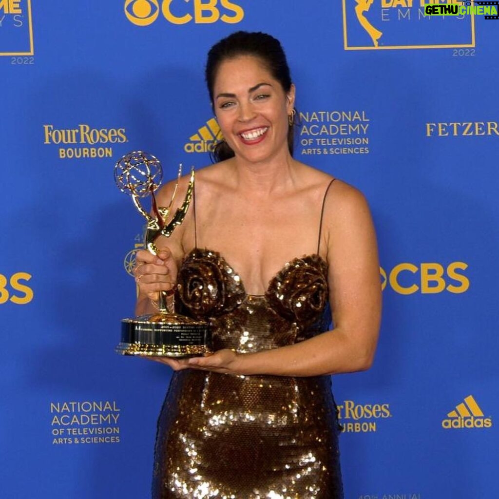 Kelly Thiebaud Instagram - It wasn’t a dream… So many people to thank. I did not win this award on my own. Thank you to everyone at @generalhospitalabc, @fvalentinigh , our amazing hair/makeup team and wardrobe department. Our incredibly hardworking crew,I love y’all so much. Thank you for showing up every day. Thank you to our wonderful directors! Our writers Chris and Dan and the whole writing team for giving me great storylines to play. All the incredibly talented actors I worked with last year, you elevated my acting and made me better. To my manager Mark Schumacher, who’s been with me from the beginning, thank you for believing in me. To our fans… thank you for being on this ride with me and supporting my character. I love entertaining y’all! And thank you to the academy for this honor. It’s a moment I will never forget. Thank you so much. ❤️❤️❤️❤️ @daytimeemmys