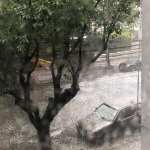 Kenia Gascón Instagram - Granizada tremenda.