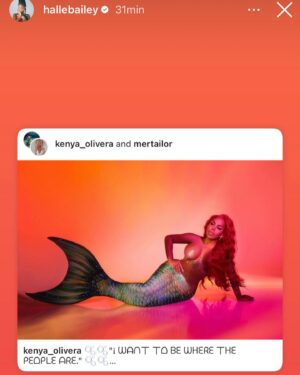 Kenya Michaels Instagram - 🫧What a magical weekend🫧
 Que emoción ver que mi representación llegaría a la misma actriz de @disneylittlemermaid @hallebailey !!

Gracias a @joshanton por poner tu talento en crear este masterpiece! Amo tu trabajo

Ya somos 100k !! 🎉
Gracias a todos sus comentarios,por compartir mi trabajo y por su apoyo incondicional. 

  Gracias por todo el amor 🫧

🫧🫧🫧🫧🫧🫧🫧🫧🫧🫧

  What a thrill to see that my representation would reach the same actress from @disneylittlemermaid @hallebailey !!

 Thanks to @joshanton for putting your talent into creating this masterpiece!  I love your job

 We are already 100k!! 🎉
 Thanks to all your comments, for sharing my work and your unconditional support.
 
  Thanks for all the love🫧