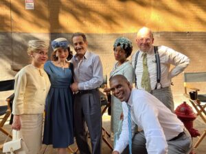 Kerry Butler Instagram - I made it into the last season of #MarvelousMrsMaisel!  Such a fun time filming all day in this smokey restaurant with these gems!  Thanks to my friends Amy and Dan Palladino for including me!  Here are some BTS #marvelousmrsmaisel