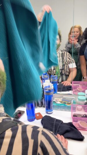 Kerry Butler Instagram - Last taste test @beetlejuicebway .  It’s your fault!  You asked for spicy 🤪🤣😂😂😂 Also if you are wondering why this is the last lip gloss test- it’s bc I let @davidsjosefsberg be in charge of the night one, and he forgot to record and told me the answer before I even guessed.  And I was actually going to guess pretty close. 😡😂💕