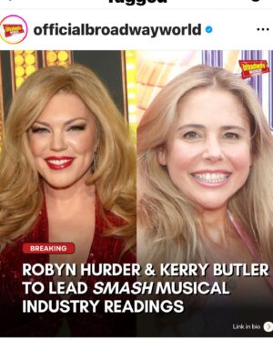 Kerry Butler Instagram - In a life imitating art moment I jumped into the SMASH reading midway through rehearsals.  Wow!  It is going to be amazing!  Such fun reuniting with so many friends!  And getting to sing this incredible music by @marc_shaiman and @scottwittman .  For those saying they can’t wait to see ME.(so sweet)  I was just helping out as a temporary replacement- knew that going in. ‘God I’m not a dancer.’ 🎵This was just the first reading and trust you will want to see it with or without me.  #can’tdance #butcamplayadancerinaREADING😂