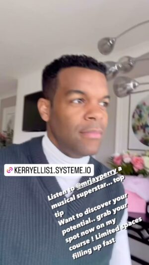 Kerry Ellis Instagram - Listen to the talented superstar @mrjayperry top top for success … want to discover your potential for a new path ??? Join me and grab a space now on my 12 week online course ! Limited spaces available and filling up fast … starts April 22!