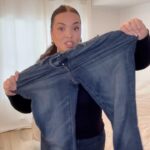 Khate Lessard Instagram - Trouvaille de rêve chez @americaneagle Laisse en commentaire TA trouvaille du moment👀 Tout d’un coup que je découvrirais un nouveau coup de coeur! #jeans #curvyfashion #trouvaille #americaneagle #aejeans
