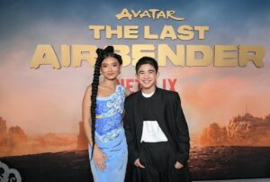 Kiawentiio Instagram - the world premiere of avatar the last airbender, now streaming on netflix <3
NOW STREAMING ON NETFLIX AHHH !!!

hair by @laurarugetti 
makeup by @domdella 
custom corset made by @tasha_marie_designs 
custom skirt made by @evanducharmestudio 
handbag @rodofirenze 
jewelry by @bychari  @deandavidson 
with the help of @benjaminholtrop <3