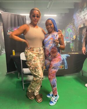 Kiera Hogan Instagram - My birthday is officially tomorrow but this was definitely the best gift ever! I’ve been a fan of @realmissnatalienunn for a very long time and I’m an OG fan! I’m also a huge fan of @thezeusnetwork specifically baddies (which is kind of ironic 🤭) and I even sent in an application to be on the show but anyway meeting her was so special to me. She was so sweet, so uplifting and most importantly genuine 💙 thank you @kushfactorymiami_ for supplying the location and having  the baddies blunts. If you’re ever in miami please check them out 🔥🔥 Also thank you @diamantelax and @dabigswole for being so encouraging and recording every second 💙thank you again @realmissnatalienunn for giving me so much life and always doing your big one and whenever you ready for the hottest baddie you know where to find me periodt 🔥🔥 #29 #virgoseason♍️ #natalienunn #baddies