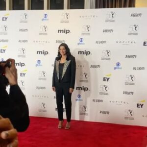 Kim Suzanne Engelbrecht Instagram - The Red Carpet at the 50th Annual International Emmy Awards in New York  #ReykaSA #iemmys 🤍
Thank You for all the love and support Last night was incredible. 🤍 #ThankYou #SaintLaurent