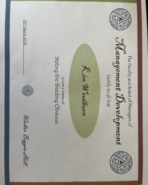 Kim Woodburn Instagram - Another accolade!