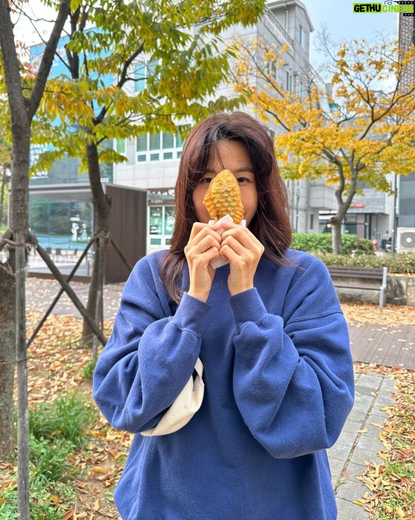 Kim Ha-neul Instagram - 가을가을🍂 붕어빵 계절🤎