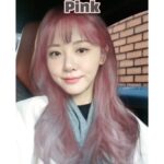 Kim Min-ah Instagram - 나눈 핑크랑 그레이 #염색 #탈색