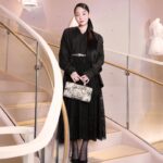 Kim Min-ha Instagram - Dior ambassador @MinhaKim__ showcases her unique style, working the camera in a #DiorCruise 2024 total look by @MariaGraziaChiuri at the collection launch at the Dior flagship on Canton Road in Hong Kong, attended by a flow of #StarsinDior. © Terence Man