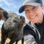 Kim Rhodes Instagram – Someone requested more charming #pig content. Mo is here for you. #rescue