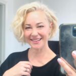 Kim Rhodes Instagram – I did A Thing. Rather, @hairbyalexandraprobst did A Thing after I begged her to do it. #blonde #happy