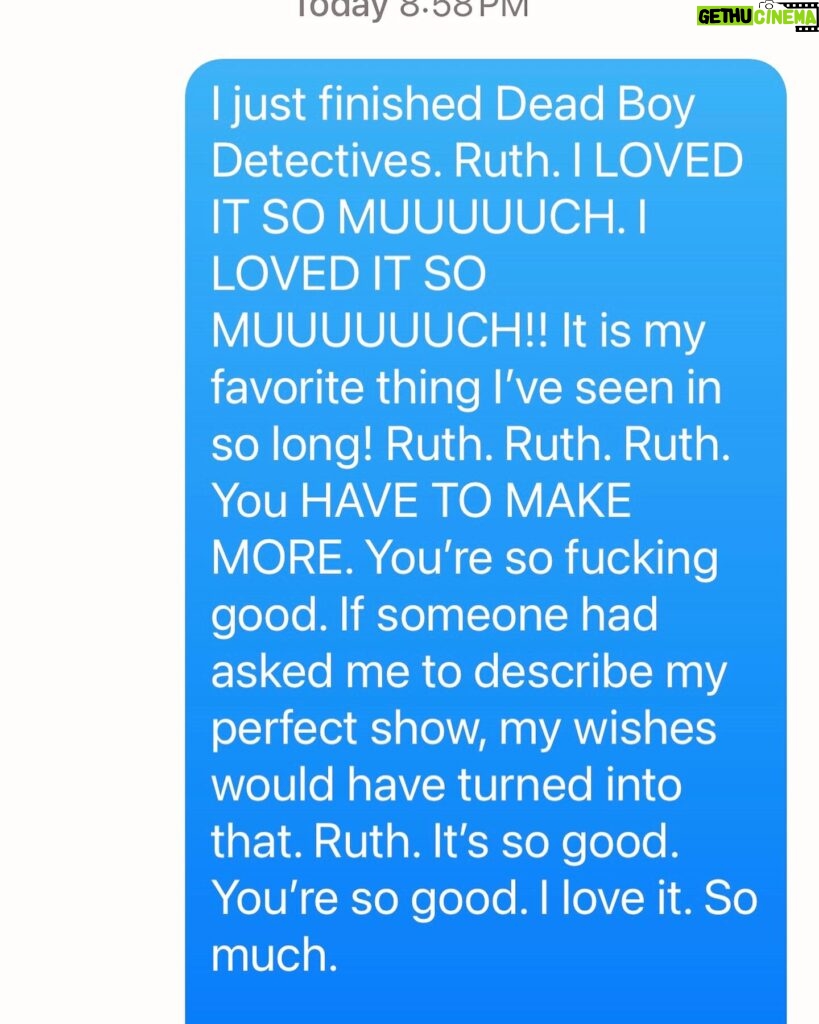 Kim Rhodes Instagram - I love it when I can thank the people who make this world a place I find joy. If you haven’t watched #deadboydetectives on @netflix, do so. It is a delight from beginning to end. I expect no less from @steveyockey76 and @neilhimself And this magical being. If I didn’t adore her so much already, I’d have fallen for her over this. She’s simply EXQUISITE.