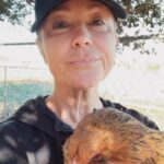 Kim Rhodes Instagram – Just out here sharing my mad animal skillz. #goats #chickens #rescue